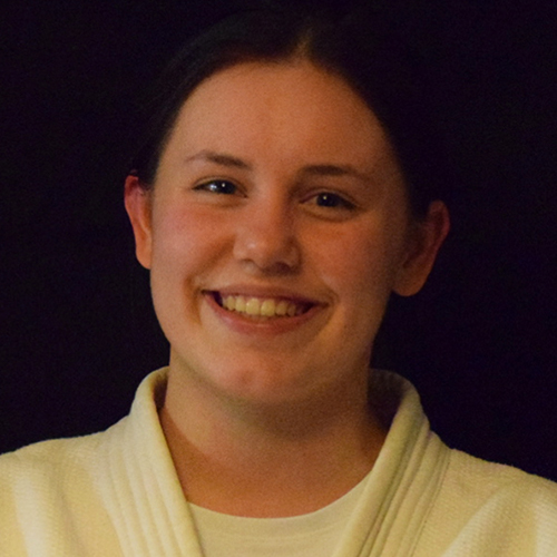 Rachel Krachten 2e Dan judo en mede verantwoordelijk voor de wedstrijdjudoka’s onder de 12 jaar.